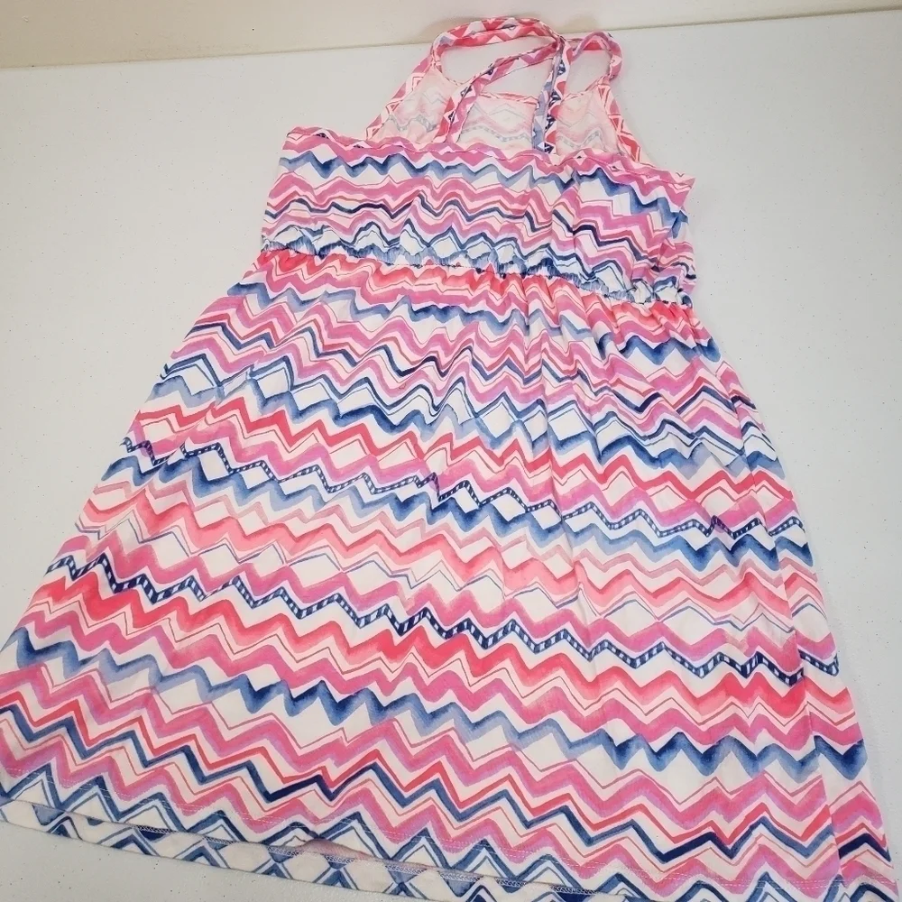 Oshkosh Girls Chevron Summer Dress Size 12